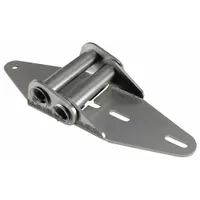 AMERICAN GARAGE DOOR SUPPLY Garage Door Hinge: Stainless Steel, 7 1/2 in Leaf Ht, Rounded, 2 PK (MPN HS212)