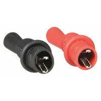 APPROVED VENDOR Test Clip: CAT III 1000V, Test Clip, 2 1/2 in Lg, Steel, Black/Red, 1,000 V Max Volt