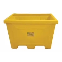 ENPAC Storage Tote: 30.06 cu ft, 51 in x 46 1/2 in x 33 in, Lid Not Included, 2-Way Entry, Yellow (MPN 1520-YE)