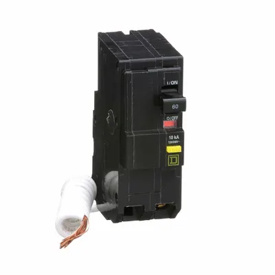 SQUARE D Miniature Circuit Breaker: 60 A, 120/240V AC, Single Phase, 10kA at 120/240V AC - QO Series, Plug-In Square D Miniature Circuit Breakers