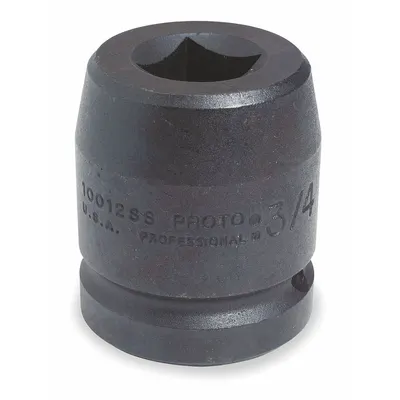PROTO Impact Socket: 1 in Drive Size, SAE, 1 1/8 in Socket Size, 4-Point, Std - 1" Drive Impact Sockets