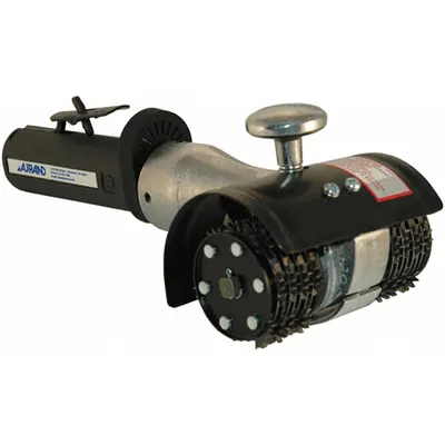 AURAND Air Powered Scarifier: Palm-Grip, 5 in Cleaning Area, 3/4 hp, 6 lb Tool Wt - Palm-Grip Handheld Air-Powered Scarifiers
