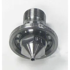 This DEVILBISS fluid nozzle is a replacement component for air sprayers, designed for use with model GTI-620S. It delivers precise fluid flow for consistent coating in industrial finishing applications.