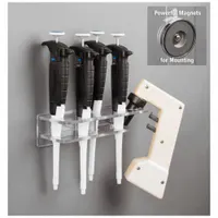 Pipette and Pipette Aid Rack: 8 1/4 in Overall Wd, 2 1/4 in Overall Ht, 3 5/8 in Overall Lg, PETG (MPN HOODPIPS-M)
