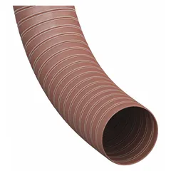 This silicone-coated fiberglass duct hose is designed for air handling in industrial ventilation, fume extraction, and high-temperature exhaust systems. It has a 10 in inner diameter, 12 ft length, red color, and operates from -75° to 500°F.