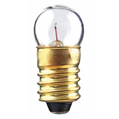 Approved Vendor 245-10PK Miniature Screw Base (E10) Incandescent Lamp, G3-1/2 Globe, 2.46V AC, White