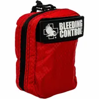 First Aid Trauma Kit: 12 Components, Nylon, Bag, Red, No Medication Included, Nylon (MPN 80-0523)
