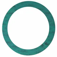 This ring gasket is made of aramid fiber with a Buna-N binder, designed for Class 150 flanged connections on 3/4 in pipe. It provides a compressible seal between flanges in industrial piping systems handling water, steam, or mild chemicals. Thickness is 1/16 in