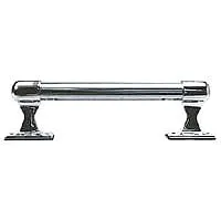 PHOENIX Large Hand Rail Kit: Stainless Steel, Silver, Chrome Plated, Round, 36 in Rail Lg (MPN GRSSB36K)
