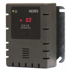 Stand-alone detector and controller for nitrogen dioxide (0 to 20 ppm). Operates on line voltage (100 to 240V AC) with a digital display. Wall-mounted unit designed for use with a Macurco control panel. Suitable for monitoring diesel exhaust in parking garages, loading docks, and industrial facilities.
