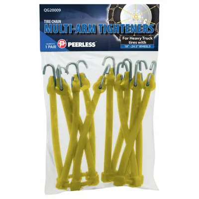 PEERLESS Tire Chains: Multi-Arm Tensioner, Heavy Duty Trucks, 18-24.5 Compatible Tire Size - Tire Chain Tighteners