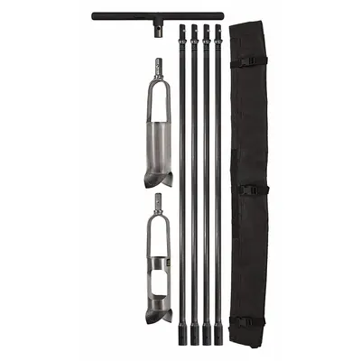AMS Soil Auger Kit: Stainless Steel, 3 1/4 in Overall Dia, 3 ft Overall Lg - Soil Auger Kits