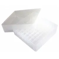 Rectangular Storage Box: 5 1/8 in Overall Wd, 1 7/8 in Overall Ht, 5 1/8 in Overall Lg, Natural (MPN 120034)