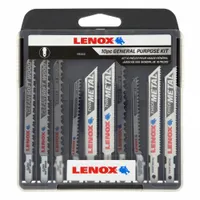LENOX Jig Saw Blade Set: T Shank, For Wood Workpiece Material, 10 Pieces, 10/14/20/24/6, 10 PK (MPN 1994458)