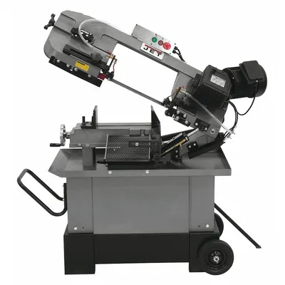 JET Band Saw: Combo Horizontal/Vertical, 115/230V AC, 7 in x 10 1/2 in, 145 to 245 SFPM - Semi-Automatic Combination Vertical/Horizontal Band Saws