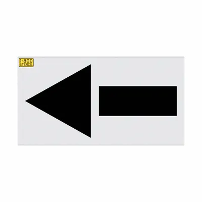 RAE Individual Stencil: Straight Arrow, 30 in Overall Wd, 62 in Overall Ht - Arrow Stencils