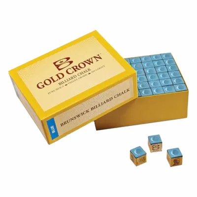 BRUNSWICK BILLIARDS Pool Chalk: Blue - Billiard Chalk & Chalk Holders