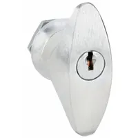 Cam Lock: T-Handle Keyed Cam Lock, Keyed Alike, Zinc Die-Cast, Chrome-Plated (MPN C8154-915-26D)
