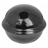 This ball knob features a threaded hole for manual adjustment and clamping on industrial machinery, control panels, and fixtures. Constructed from thermoset material, it has a 1.625 in diameter, 3/8"-16 thread, and 10 mm thread length