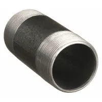 Pipe Nipple: 3/4 in Nominal Pipe Size, 4 in Lg, Schedule 40, Black Anodized Steel, Welded (MPN 0334529203)