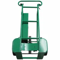 Electric hand truck for moving palletized loads up to 800 lb. Steel frame with dual-handle design and pneumatic tires. Used in warehouses and light industrial settings for loading, unloading, and repositioning pallets