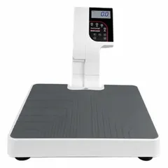 Digital veterinarian scale with a 14 3/4 in weighing surface. Features an integrated display, removable nonslip rubber mat, and Motiontrap movement compensation technology for stable readings. Readability of 0.2 lb/0.1 kg. Operates on (6) AA batteries. Factory calibrated. Suitable for weighing animals in veterinary clinics and farms.