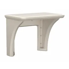 This wall-mount desk from CORTECH's Endurance series provides a space-saving workstation for industrial offices, control rooms, and clean areas. Constructed of polyethylene in Stone Gray, it resists moisture and chemicals. Overall dimensions: 36 in wide, 24 in deep, 29 in high. Designed as an ISO, Gray wall-mount workstation.