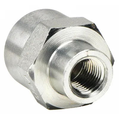 PARKER Metal Pipe Straight: Straight, 316 Stainless Steel, 1/2 in x 1/4 in, 5,200 psi - Extreme Pressure Instrumentation Pipe Fittings