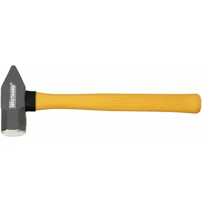 WESTWARD Cross Pein Hammer: Fiberglass, Steel, 3 lb Head Wt, 1 3/4 in Face Dia - Standard Cross-Peen Hammers