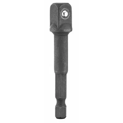 DEWALT Hex Drive Socket Adapter: 1/4 in Input Drive Size, Black Oxide, Square - 1/4" Male Hex Drive Impact Socket Adapters