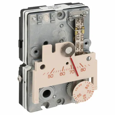 Siemens Pneumatic Thermostat, Reverse Action, 45-85°F, 2-Pipe High Volume - Single-Temperature Thermostats