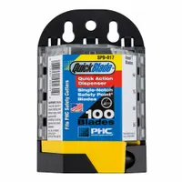 PACIFIC HANDY CUTTER, INC Safety Point Blade Dispenser: 1 11/16 in Blade Lg, 3 in Blade Wd, 100 PK (MPN SPD-017)