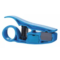 Coax Cable Stripper: 1/4 in, For Cat 5E/Cat 6/RG-59/RG-6 Cable Designation, 4 1/2 in Overall Lg, Cut (MPN 45-605)
