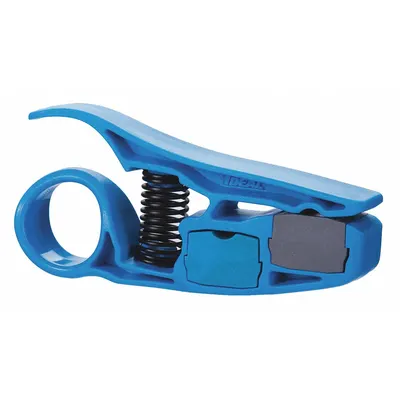 IDEAL Coax Cable Stripper: 1/4 in, For Cat 5E/Cat 6/RG-59/RG-6 Cable Designation - Data & Coaxial Cable Strippers