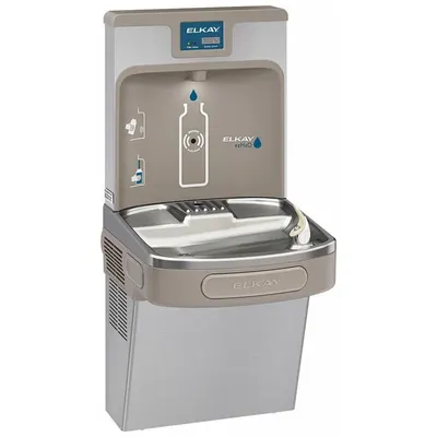 ELKAY LZS8WSVRSK On-Wall Single Drinking Fountain with Bottle Filler - On-Wall Single Drinking Fountains with Bottle Fillers