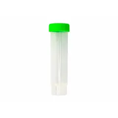 PPCO Centrifuge Tube, 50 mL, Natural, Green Closure, Graduated, with Cap
