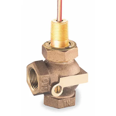 GEMS SENSORS Liquid Flow Switch: Piston, Bronze, 3/4 in FNPT, 3/4 in Connection Size - Adjustable Set Point Flow Switches
