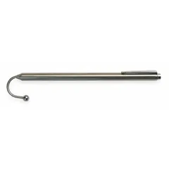 Telescoping fish stick with a single hook end for routing, pulling, or pushing cables through walls, ceilings, and conduit. Extends from 6-1/2 in to 3 ft. Rod diameter is 3/8 in. Collapsed length is 3 ft.