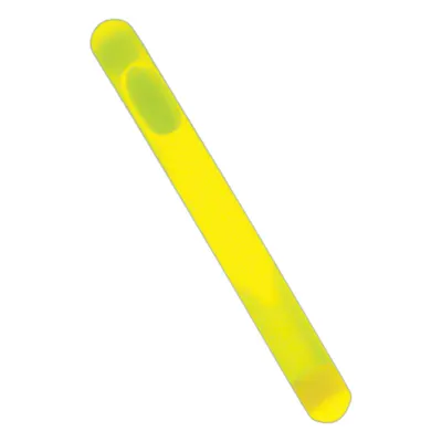ABILITY ONE Lightstick: Yellow, 6 hr Light Duration, 3 in Overall Lg, Stick, Single-Use - Ability One Lightsticks