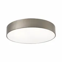 LED Flush Mount: 24 in Dia, Satin Nickel, 4 in Ht, 2,100 lm, 2700K/3000K/3500K/4000K/5000K, 35 W (MPN BAYF24LAJUDSN)