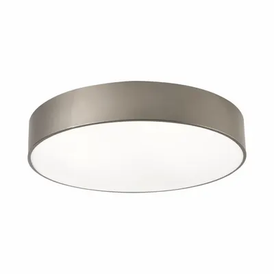 AFX INC. Flush Mount: 24 in Dia, Satin Nickel, 4 in Ht, 2,100 lm, 2700K/3000K/3500K/4000K/5000K - Bailey Flush-Mount Lights