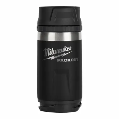 MILWAUKEE 48-22-8391B Insulated Stainless Steel Water Bottle, 12 oz, Black - Insulated Stainless Steel Water Bottles