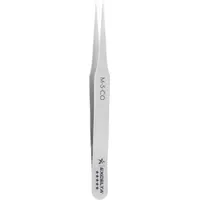 EXCELTA Tweezers: Cobalt, Point, Straight Tip, 0.0004 in Tip Thick (MPN M-5-CO)