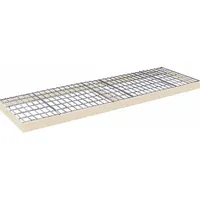 HALLOWELL Boltless Shelf: 96 in x 36 in, 910 lb Load Capacity, Steel, 4 ga Decking, Tan (MPN DRHCWL9636PT)