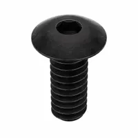 Socket Head Cap Screw: #10-24 Thread Size, 1/2 in Lg, Button, Black Oxide, Alloy Steel, 100 PK (MPN 10C50KBC)