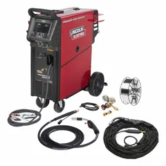 DC multiprocess welder for MIG, Stick, and aluminum welding. Maximum amperage: 260 A (Stick), 300 A (TIG). Input voltage: 460V. Suitable for fabrication, repair, and maintenance applications.