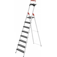 HAILO Platform Stepladder: 9 ft Ladder Size, Aluminum, 330 lb Load Capacity, 23 lb Wt (MPN 8050-827)