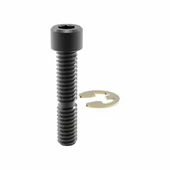 Replacement bolt kit for traditional side-pull hoist rings. Includes retaining ring. Thread size 1-1/2"-6. Compatible with JERGENS model 47318. Used in lifting and material handling applications requiring threaded hoist ring components.