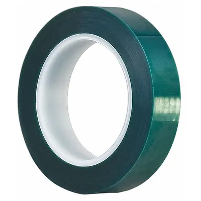 TAPECASE High-Temperature Polyester Film Masking Tape, Green, 3.3 mil, 72 yd - High-Temperature Film Masking Tape
