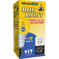 MIRACLE LED Compact LED Bulb: Medium Screw (E26), LED, (A) Classic, A15, 3 W Watt, 2000K, Frosted (MPN 602176)